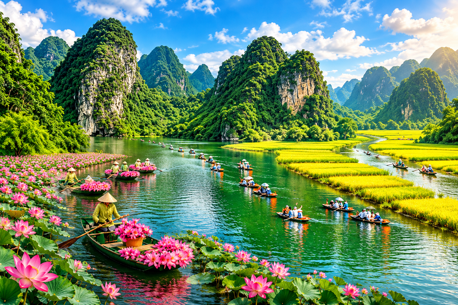 Ninh Bình Tháng 10: Đi Tràng An Hay Tam Cốc?