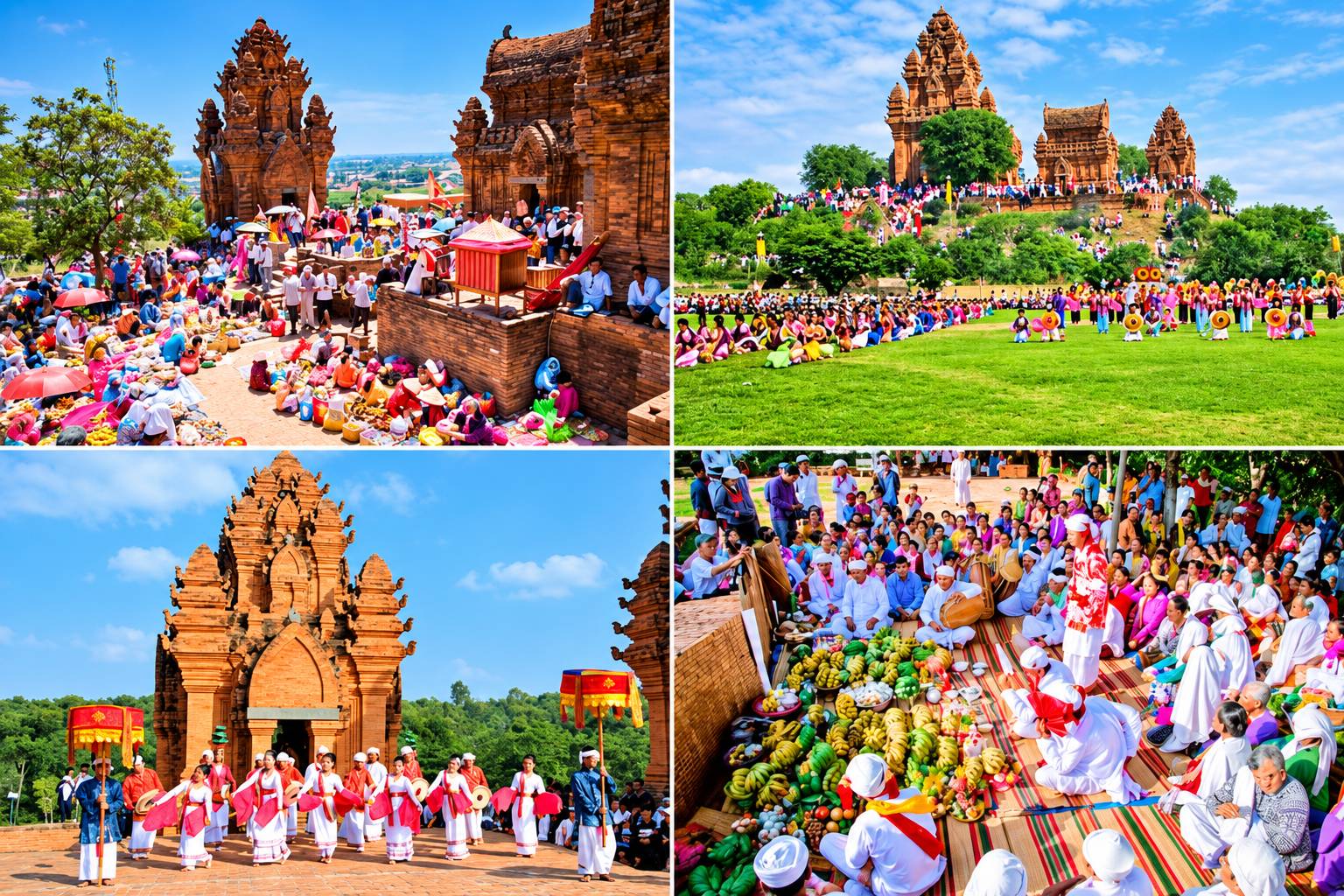 Lễ hội Katê là ngày tết thiêng liêng và lớn nhất của đồng bào Chăm Bàlamôn 